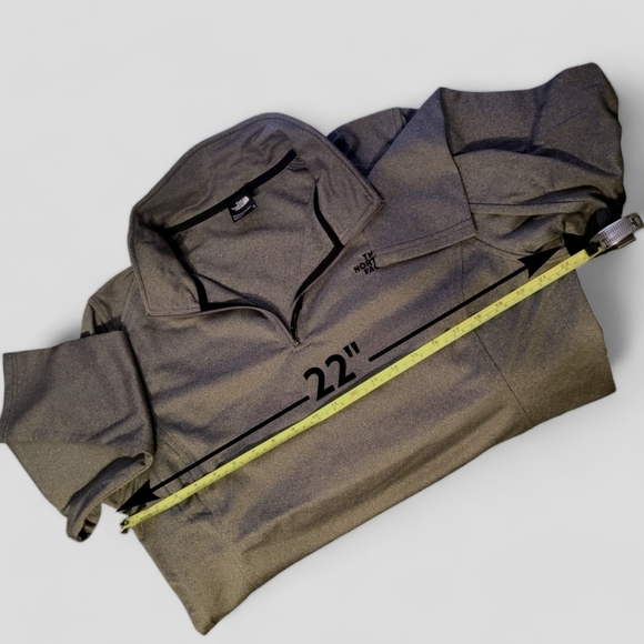 The North Face Women's Gray Tech Glacier ¼ Zip Fleece Pullover Top|Brand New| XL - Picture 6 of 10